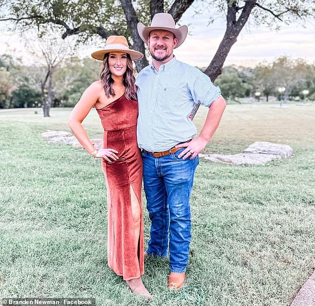 The pair, from Texas, are childhood sweethearts having met in 2000 when Branden was 13 years old and she was just 11 years old