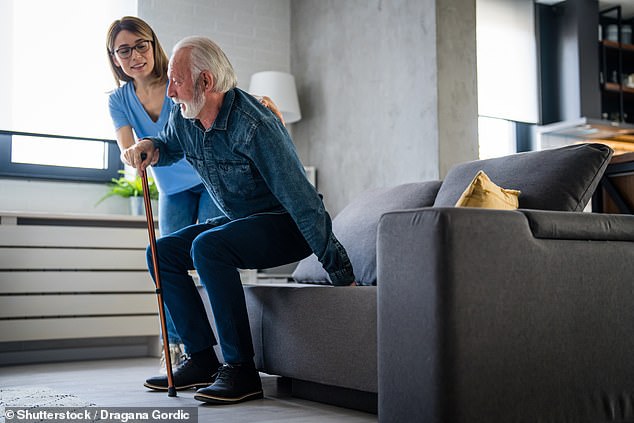 The second test the fitness influencer revealed is being able to get up from a seating position