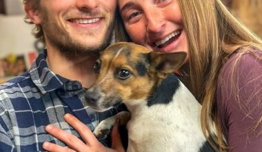 Rylie Toomey, pictured here with her fiance, was diagnosed with stage four colon cancer at 27