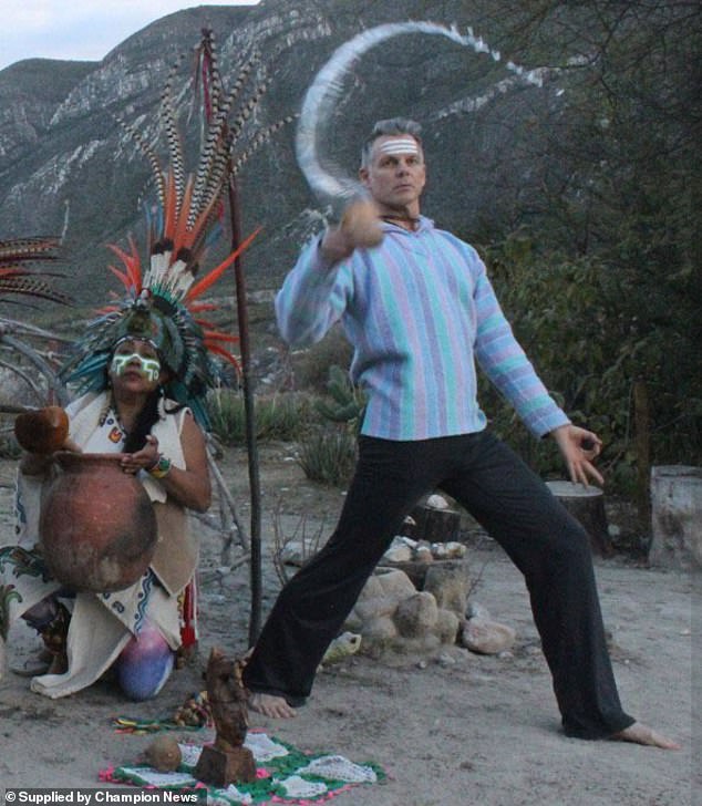 Lawyers for the yoga company insist Mr Clarke (pictured), Ms Aguilar and its other staff did nothing wrong and that her emotional breakdown could not have been foreseen