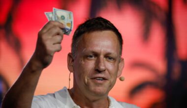 Peter Thiel just bought a big stake in Tom Lee's ether company and the shares are surging