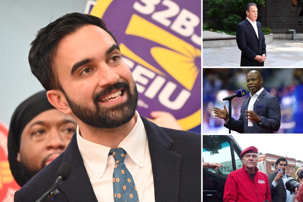 Mamdani is front-runner over Cuomo, Adams, Sliwa in race for NYC mayor: poll