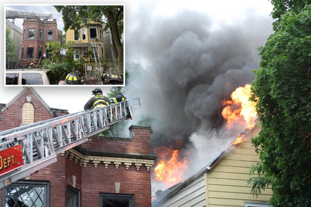 Three kids found with stab wounds in burning Chicago home
