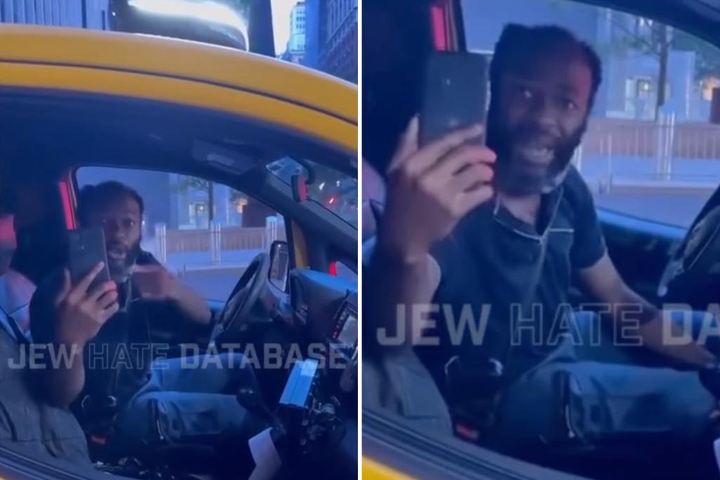 NYC cab driver caught on video in antisemitic outburst