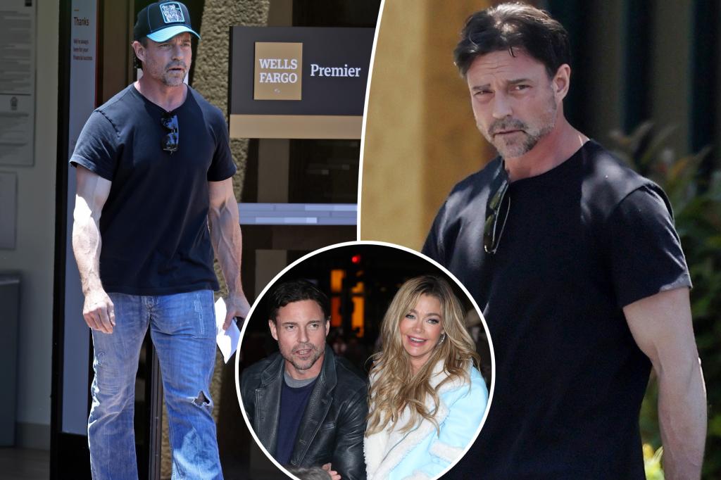 Denise Richards’ estranged husband, Aaron Phypers, ditches wedding ring in first sighting since filing for divorce