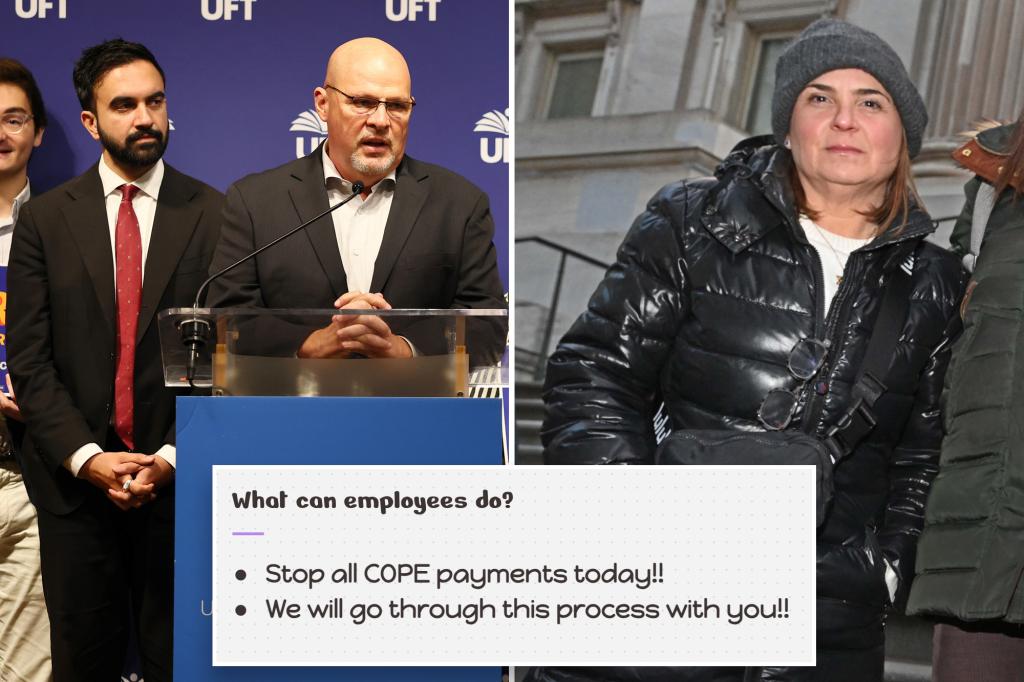 UFT backing Zohran Mamdani for NYC mayor has members crying foul