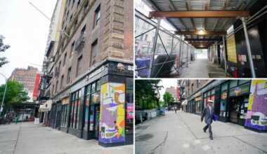 NYC-owned UWS scaffolding shed up for more than a decade finally removed -- sort of: 'Out of control'