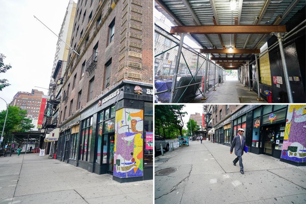 NYC-owned UWS scaffolding shed up for more than a decade finally removed -- sort of: 'Out of control'