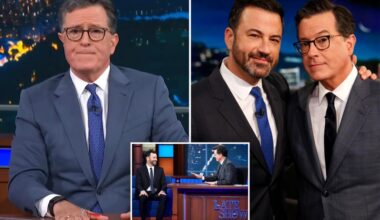 Jimmy Kimmel blasts CBS over 'The Late Show' cancellation as he supports pal Stephen Colbert