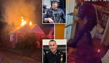 Two elite NYPD cops rescue two from burning NYC home