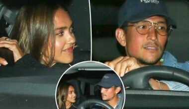 Jessica Alba and Danny Ramirez drive off together after dinner date in LA