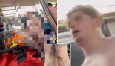 NYC straphanger lets it all hang out in disturbing subway video