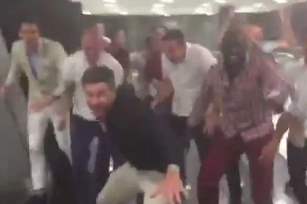 Liverpool squad sing the Kolo Toure song in Dubai
