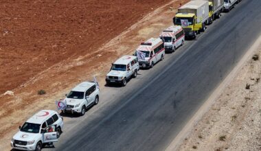 Second aid convoy heads to Suwayda after clashes between Bedouins and Druze