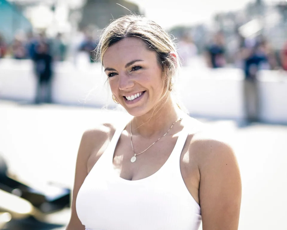 LONG BEACH, CALIFORNIA - APRIL 15: Annie Agar attends the IndyCar Experience at the 2023 Acura Grand Prix Of Long Beach on April 15, 2023 in Long Beach, California. (Photo by Greg Doherty/Getty Images)Greg Doherty&sol;Getty Images