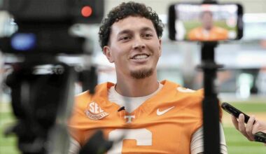 Long summer days, strong faith and an unlikely journey – the best from Joey Aguilar at Tennessee’s media day