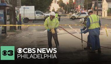 Water main break closes major intersection in Northeast Philadelphia