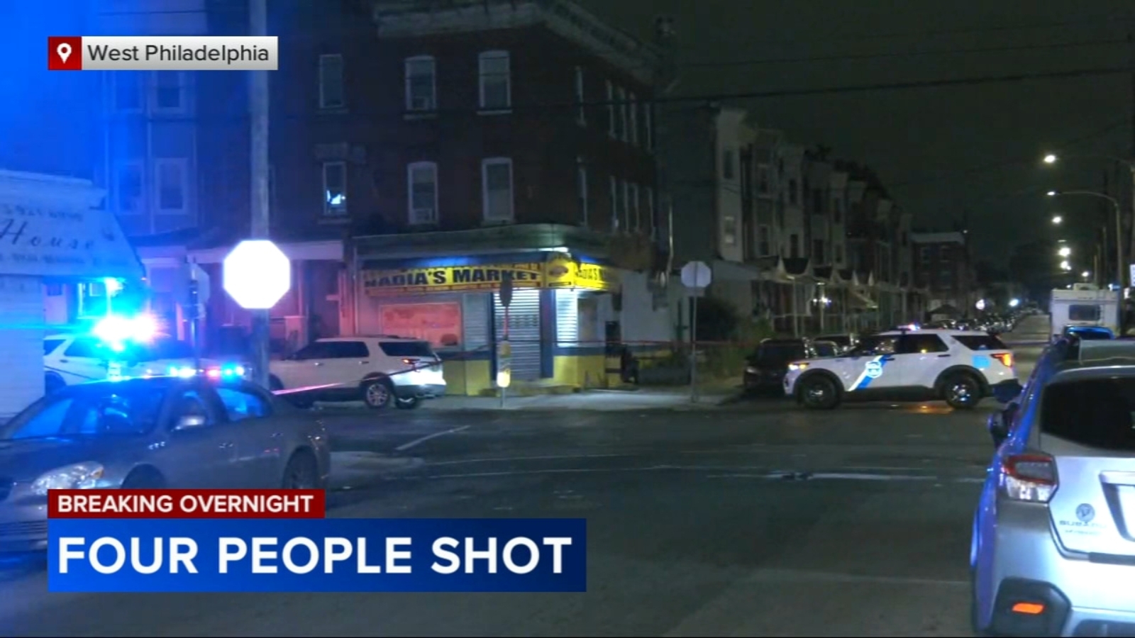 Police: 4 people shot in West Philadelphia