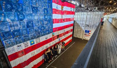 Giant American flag art project embodies spirit of Philadelphia