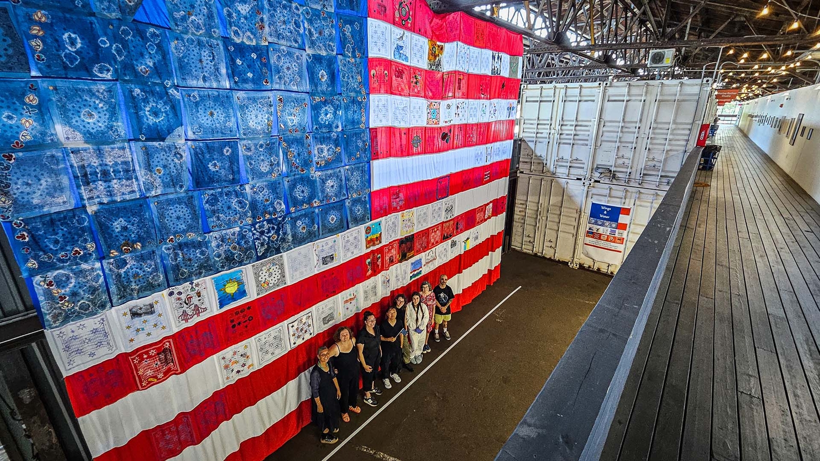 Giant American flag art project embodies spirit of Philadelphia