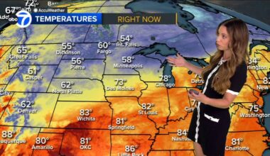 Chicago weather: AM showers, much cooler Thursday