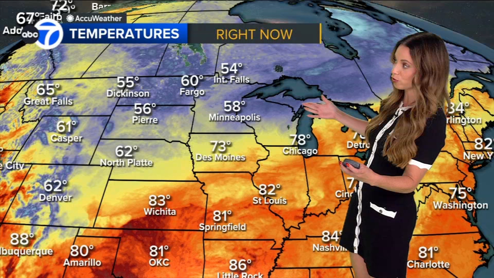 Chicago weather: AM showers, much cooler Thursday