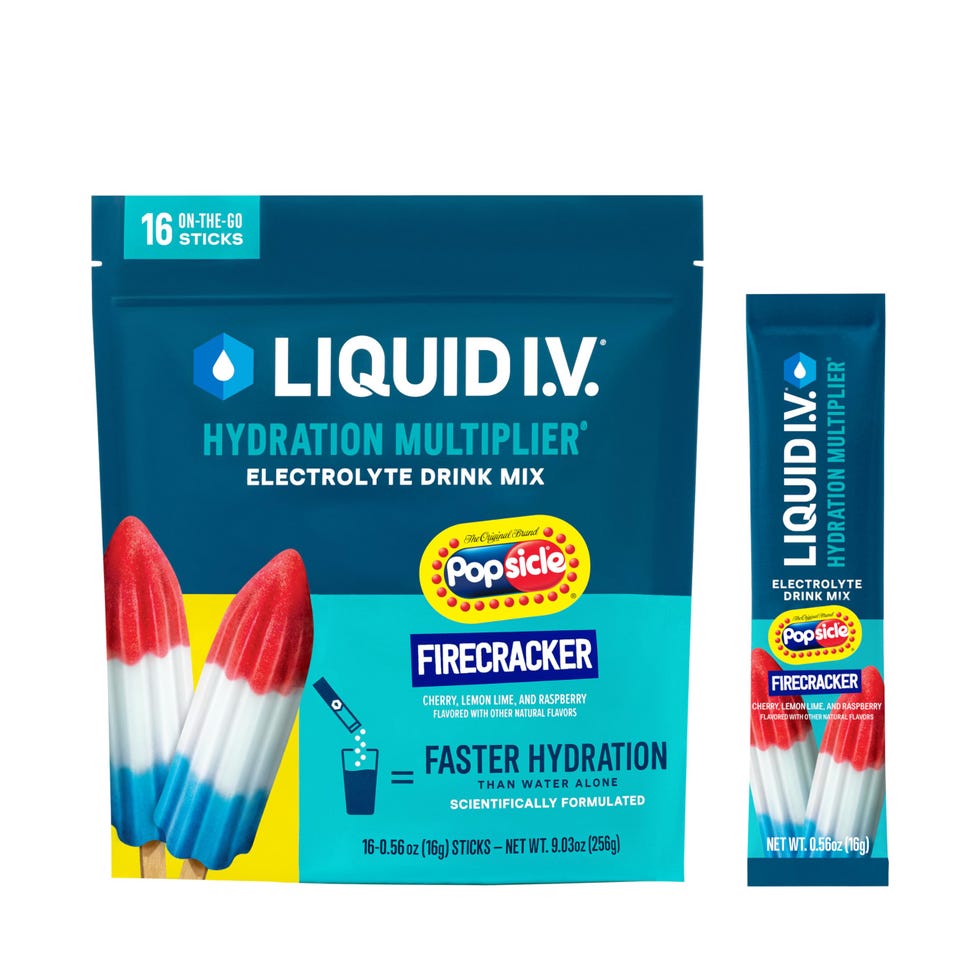 Hydration Powder Packets in Popsicle Firecracker