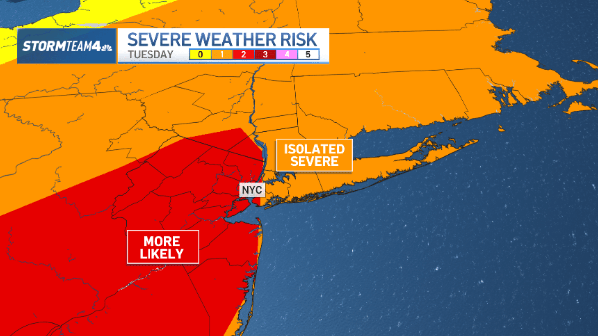 Heavy rain due – NBC New York