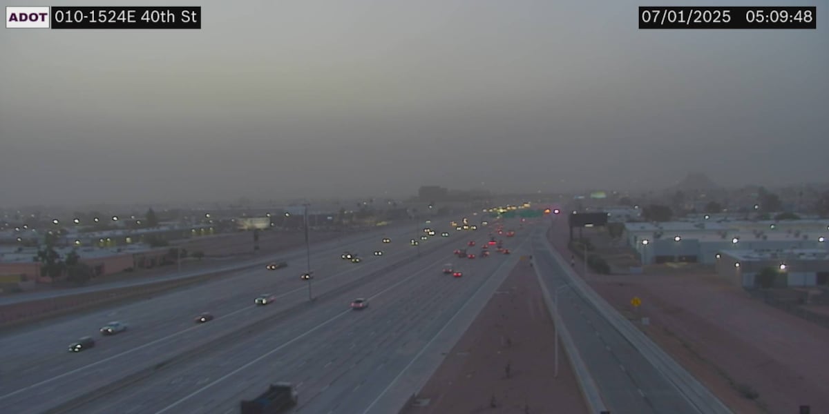 Hazy morning in Phoenix area; more dust on the way?