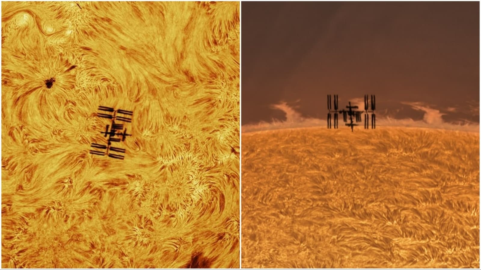 US photographer captures International Space Station against fiery Sun in ‘once in a lifetime shot’ | World News