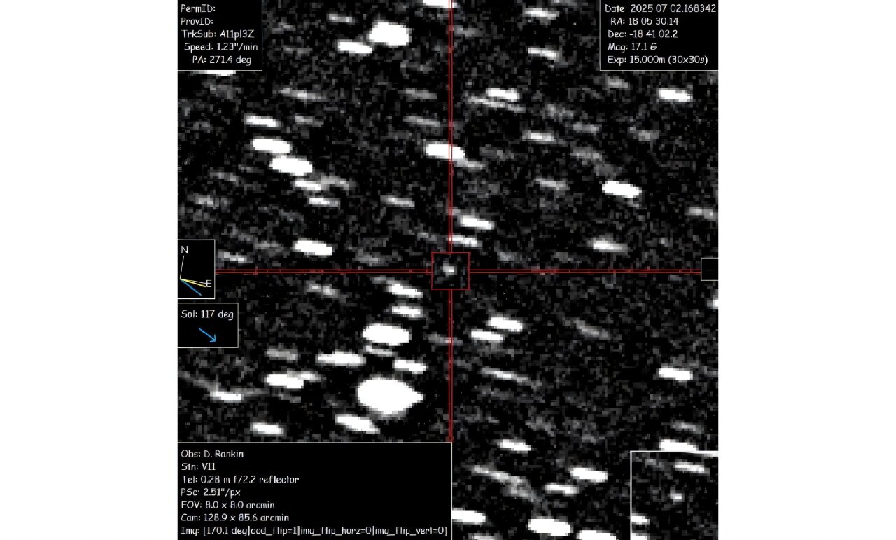 Third-ever confirmed interstellar object blazing through solar system (Update)