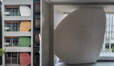 sculptural ovals lead seismic retrofit building in japan by C+A