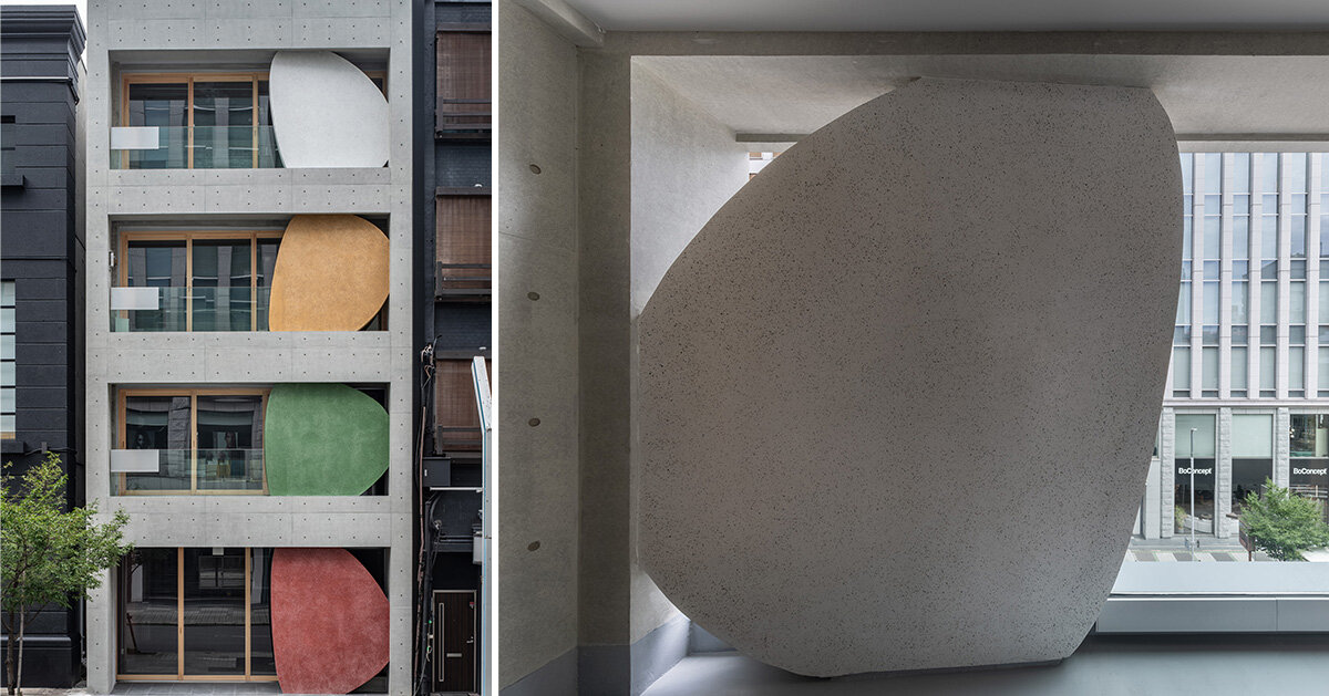 sculptural ovals lead seismic retrofit building in japan by C+A