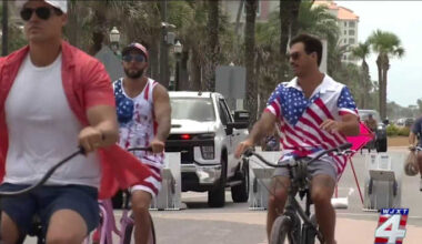 Beachgoers unite for Fourth of July celebration at Jacksonville Beach