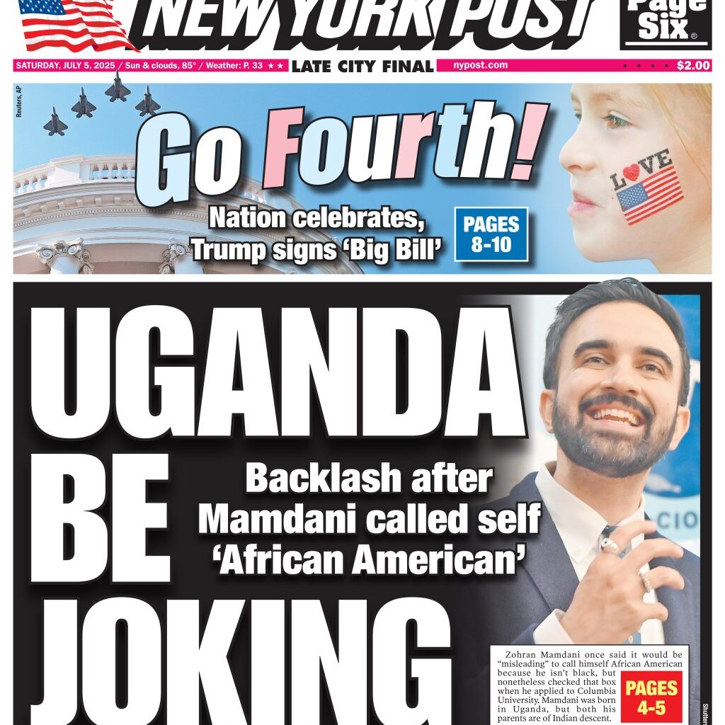 NY Post Cover for July 5, 2025