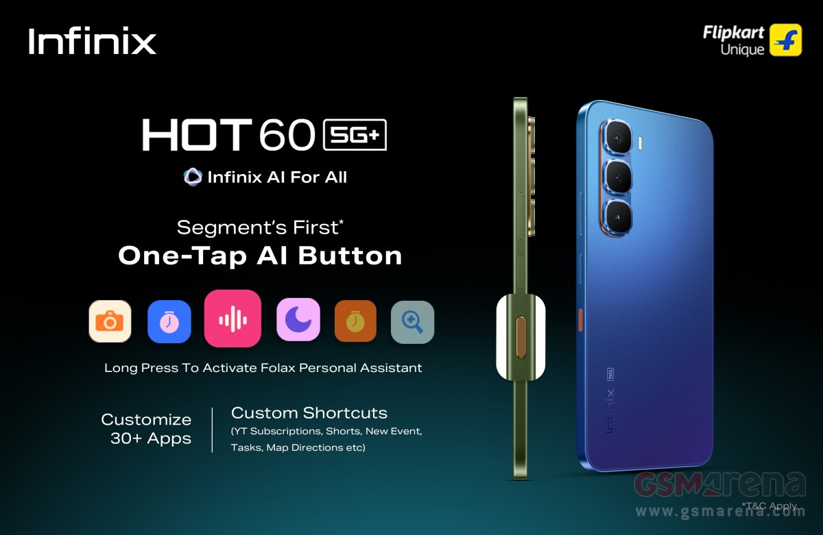 Infinix Hot 60 5G+ is launching next week with 'One-Tap AI Button'