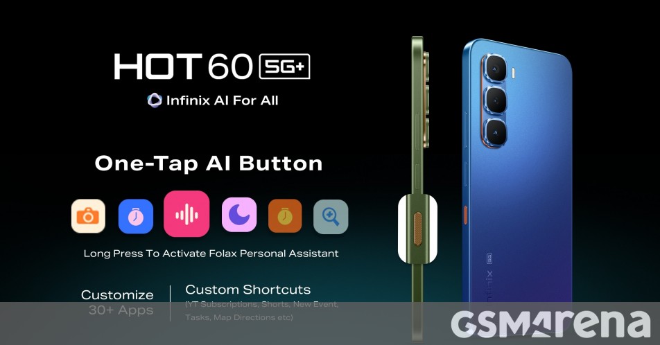 Infinix Hot 60 5G+ is launching next week with 'One-Tap AI Button'