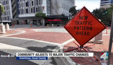 Locals say they’re beginning to adapt to two-way traffic in downtown Jacksonville