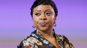 Quinta Brunson at the Indiewire and Disney and ABC Present: Pass the Remote 2025 'Abbott Elementary' panel