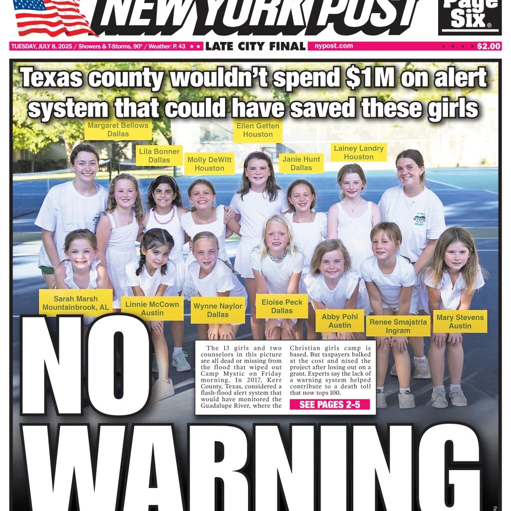 NY Post Cover for July 8, 2025