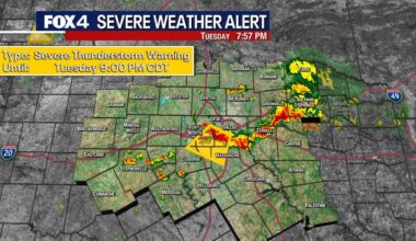 Dallas weather: Severe weather rolls into counties of Dallas, Tarrant