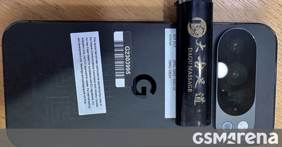 Google Pixel 10 Pro prototype leaks in live images