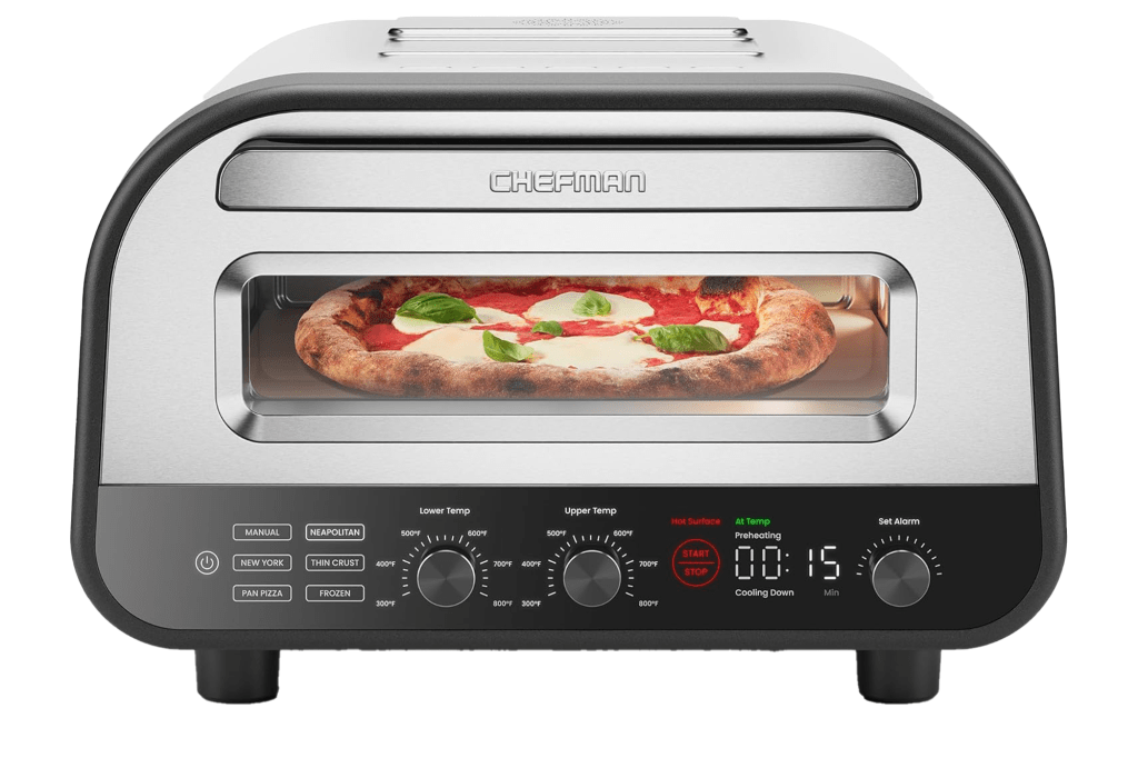 CHEFMAN Touchscreen Stainless Steel Pizza Oven