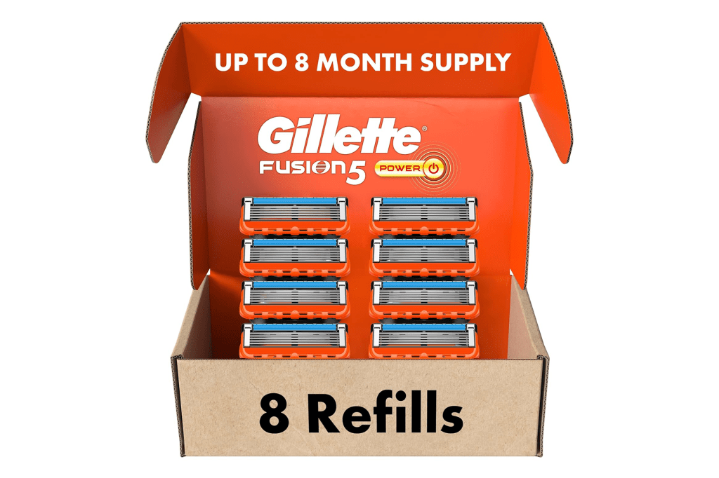 Gillette Fusion5 Power Razor Blades for Men (8-Count)