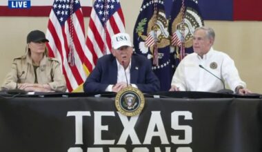 President Donald Trump, First Lady Melania Trump’s visit to San Antonio, Hill Country after deadly floods