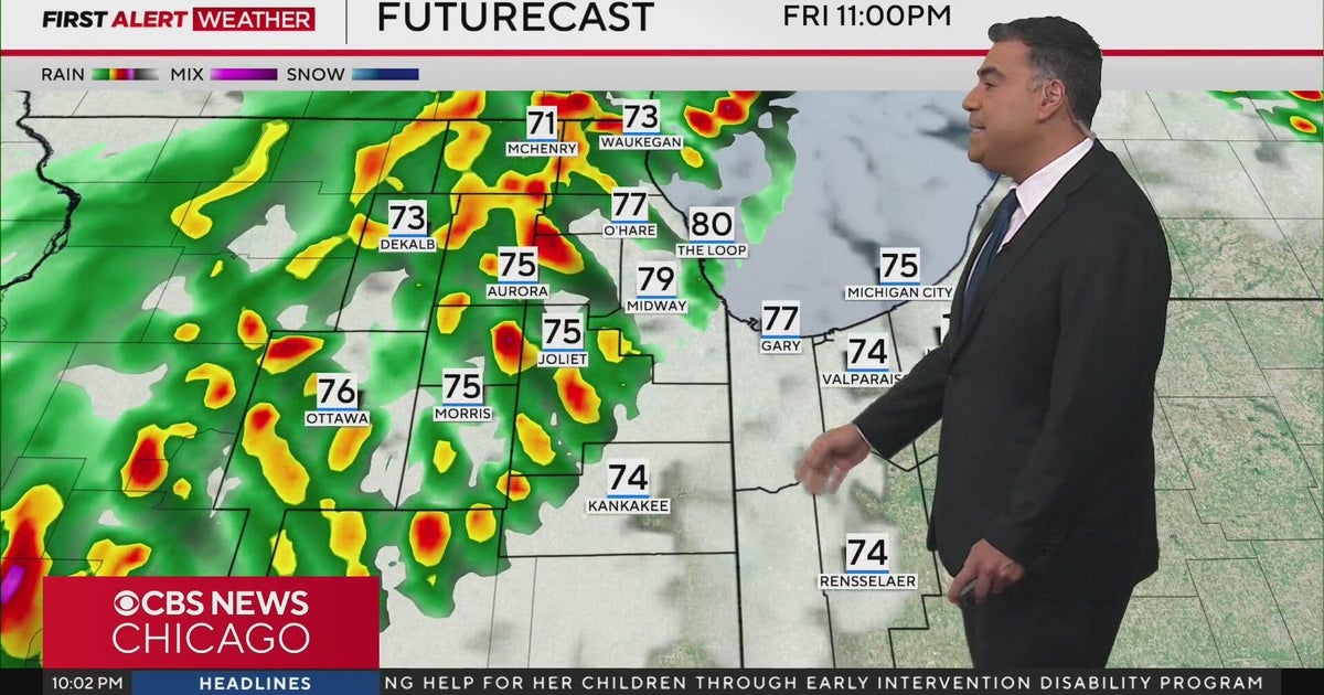 Diminishing storms overnight for Chicago as severe weather threat drops significantly