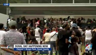 Hundreds attend Lil Duval’s 10th Duval Day block party off Moncrief Road