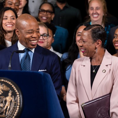 Council Members celebrate adoption of 'Trump Proof' budget