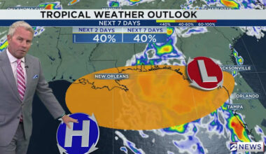Heat dominates midweek, but storms from tropical disturbance will be back by Friday