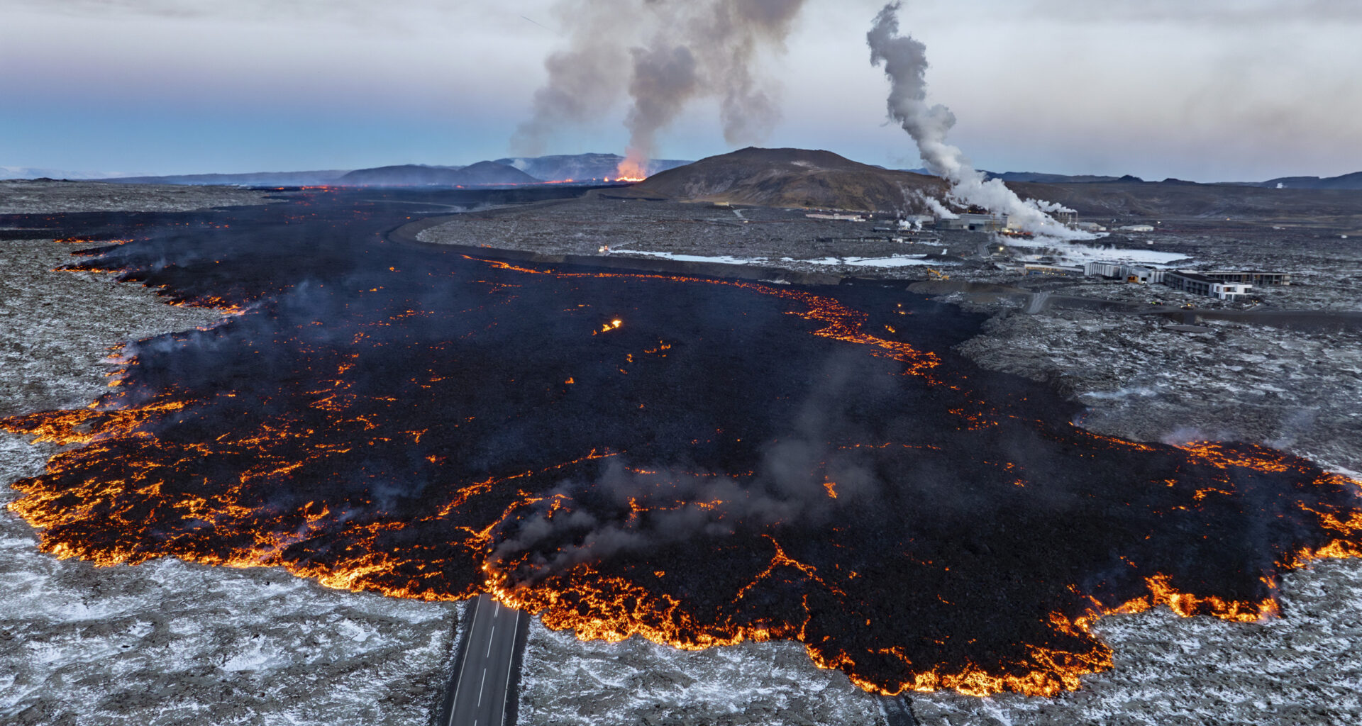 Eruption site near Blue Lagoon in 2024
